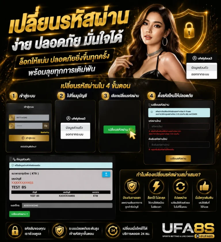 วิธีเปลี่ยนรหัสผ่านเว็บแทงบอล