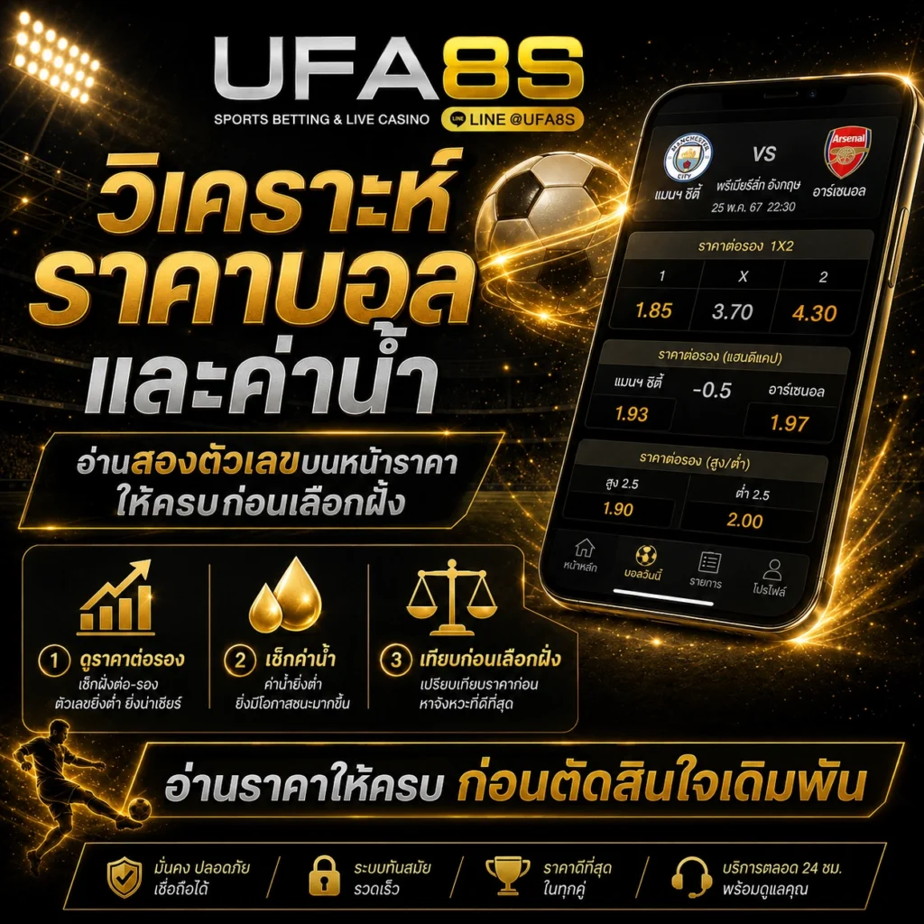 รูปประจำเรื่องวิเคราห์ราคาบอลและค่าน้ำ